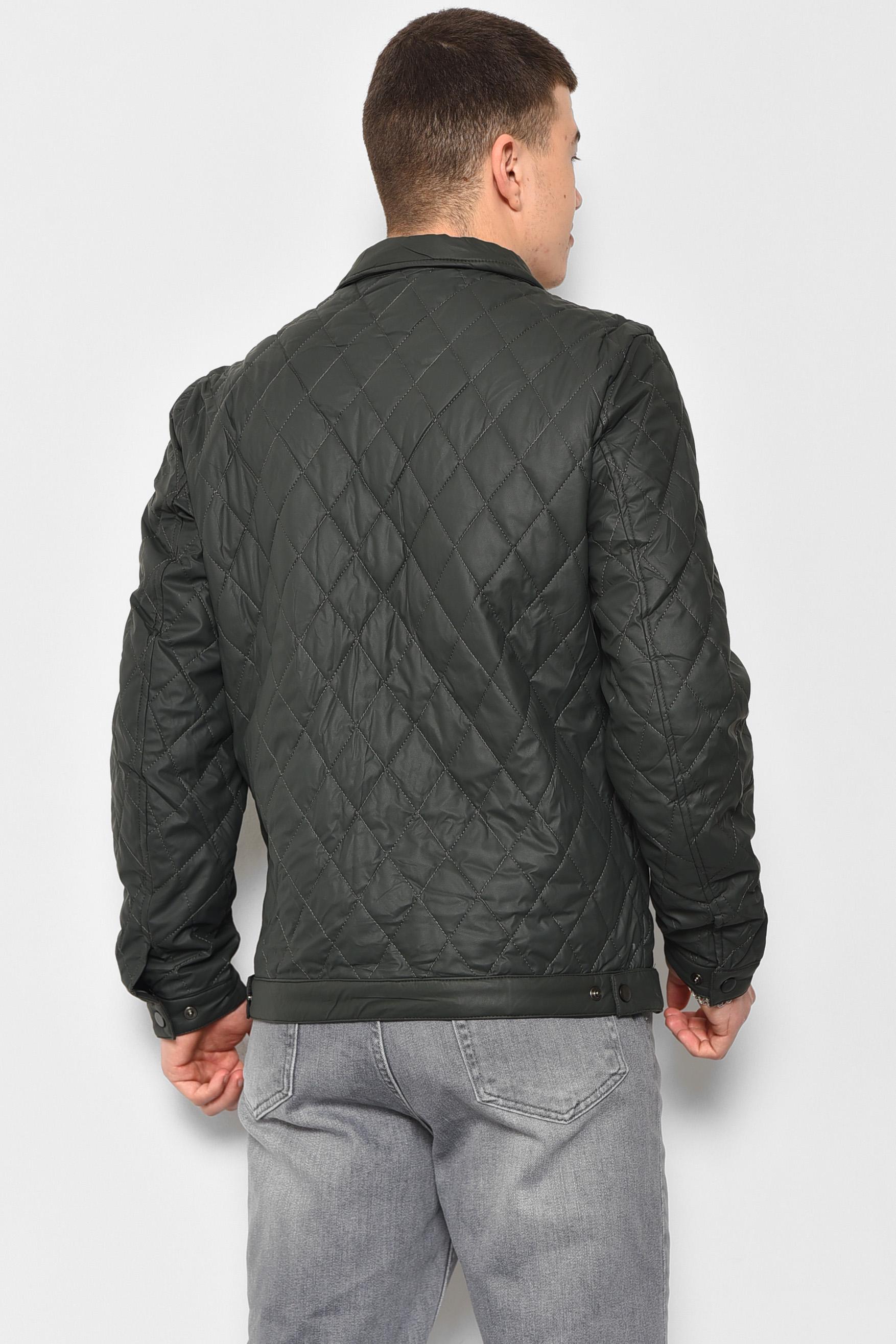 Куртка чоловіча демісезонна 4XL Хакі (177101) - фото 3