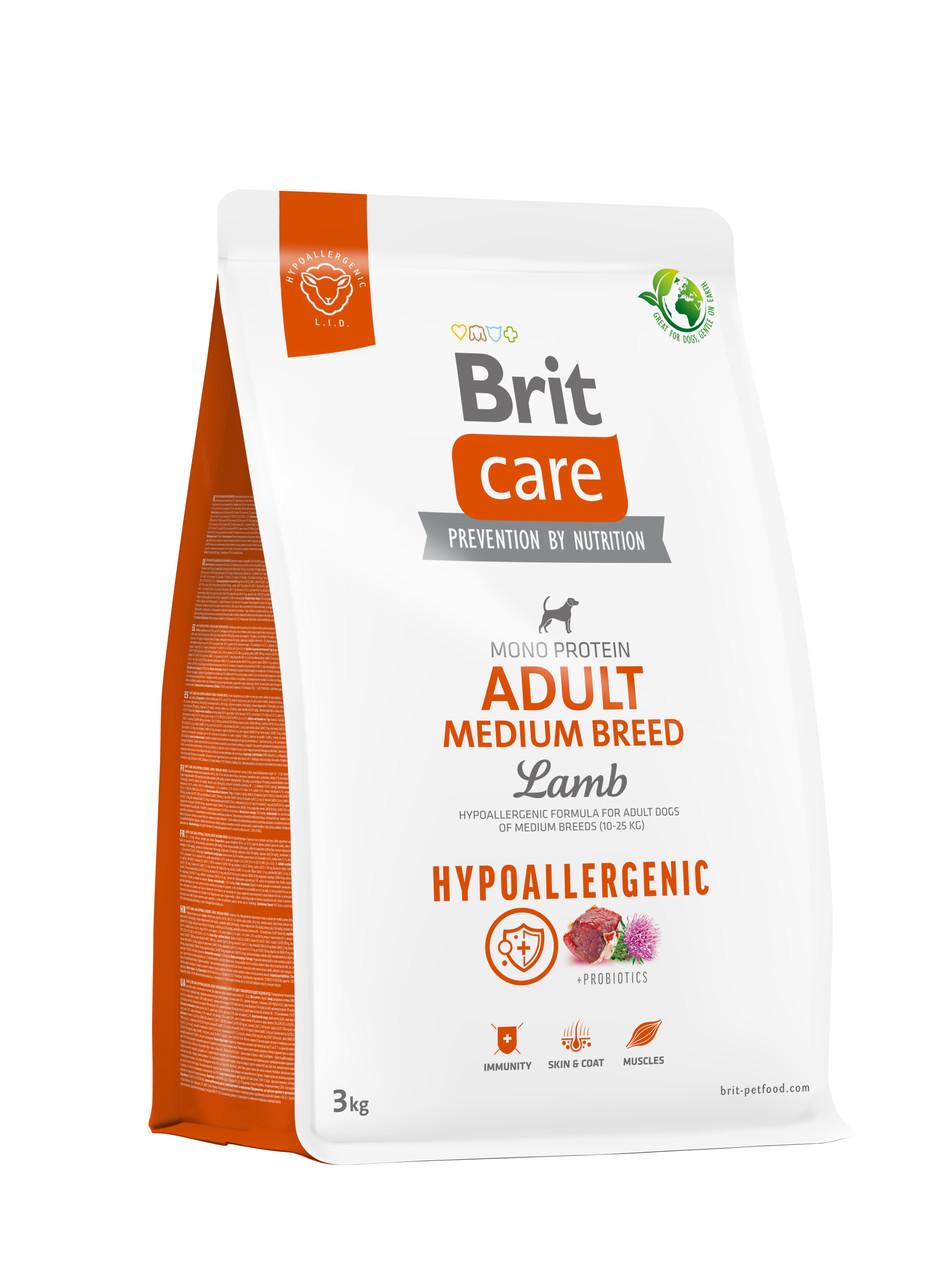 Корм для собак середніх порід Brit Care Dog Hypoallergenic Medium Breed 3 кг (172215) Корм для собак середніх порід Brit Care Dog Hypoallergenic Medium Breed 3 кг (172215)
