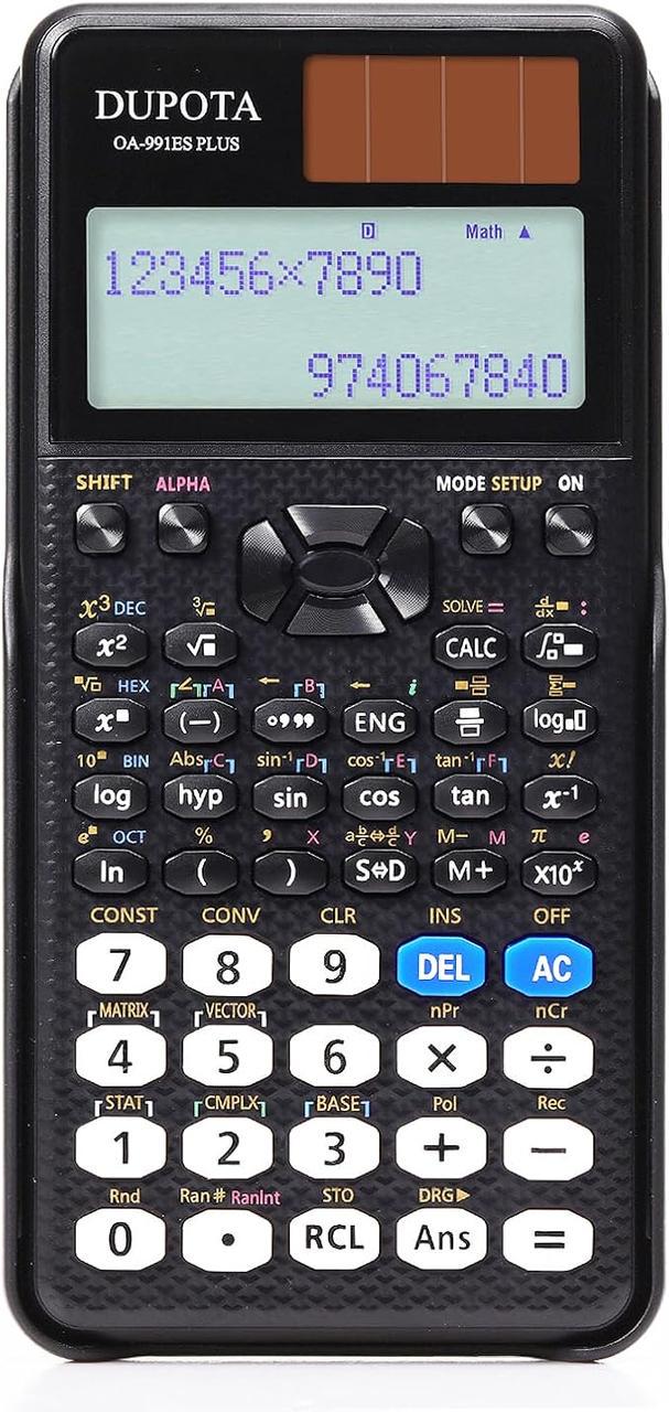 Калькулятор науковий OA-991ES Plus 417 функцій 2-рядковий дисплей на 10+2 цифр - фото 1 Калькулятор науковий OA-991ES Plus 417 функцій 2-рядковий дисплей на 10+2 цифр - фото 1
