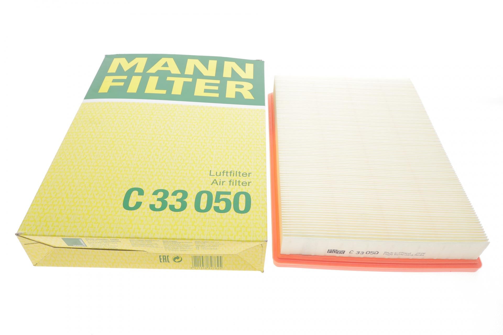 Фильтр воздушный Mann-Filter для MB Sprinter W907/W910 2,0 CDI OM654 20- (C 33 050)