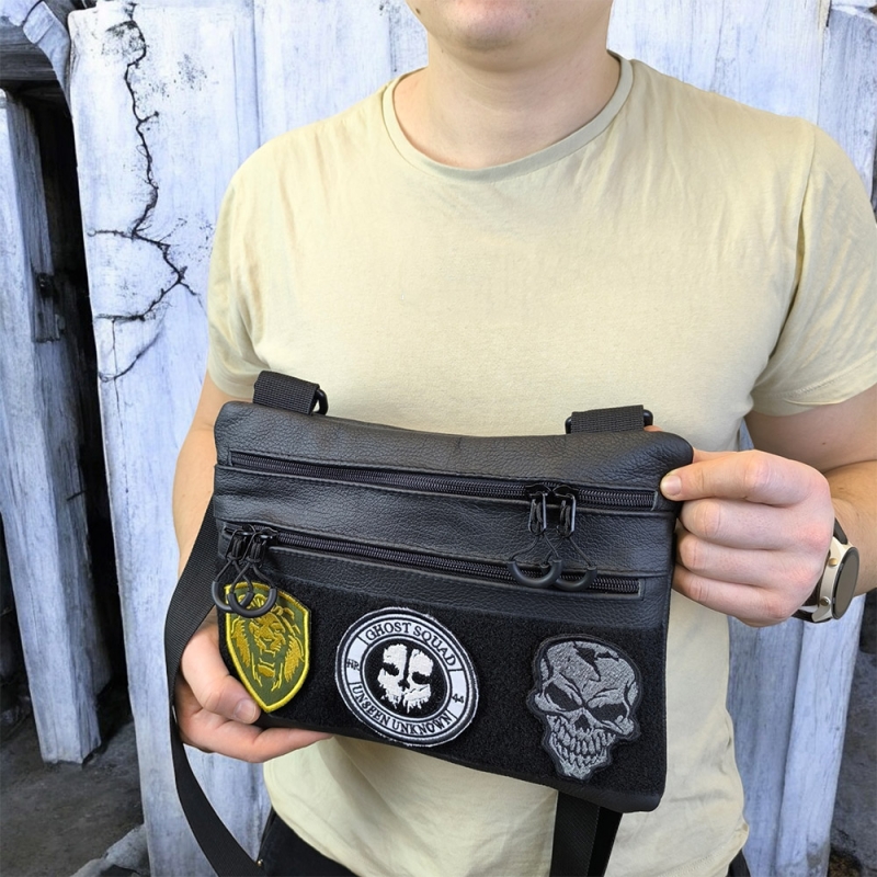 Сумка-кобура 6805 натуральная кожа Black (tf6805) - фото 13 Сумка-кобура 6805 натуральная кожа Black (tf6805) - фото 13