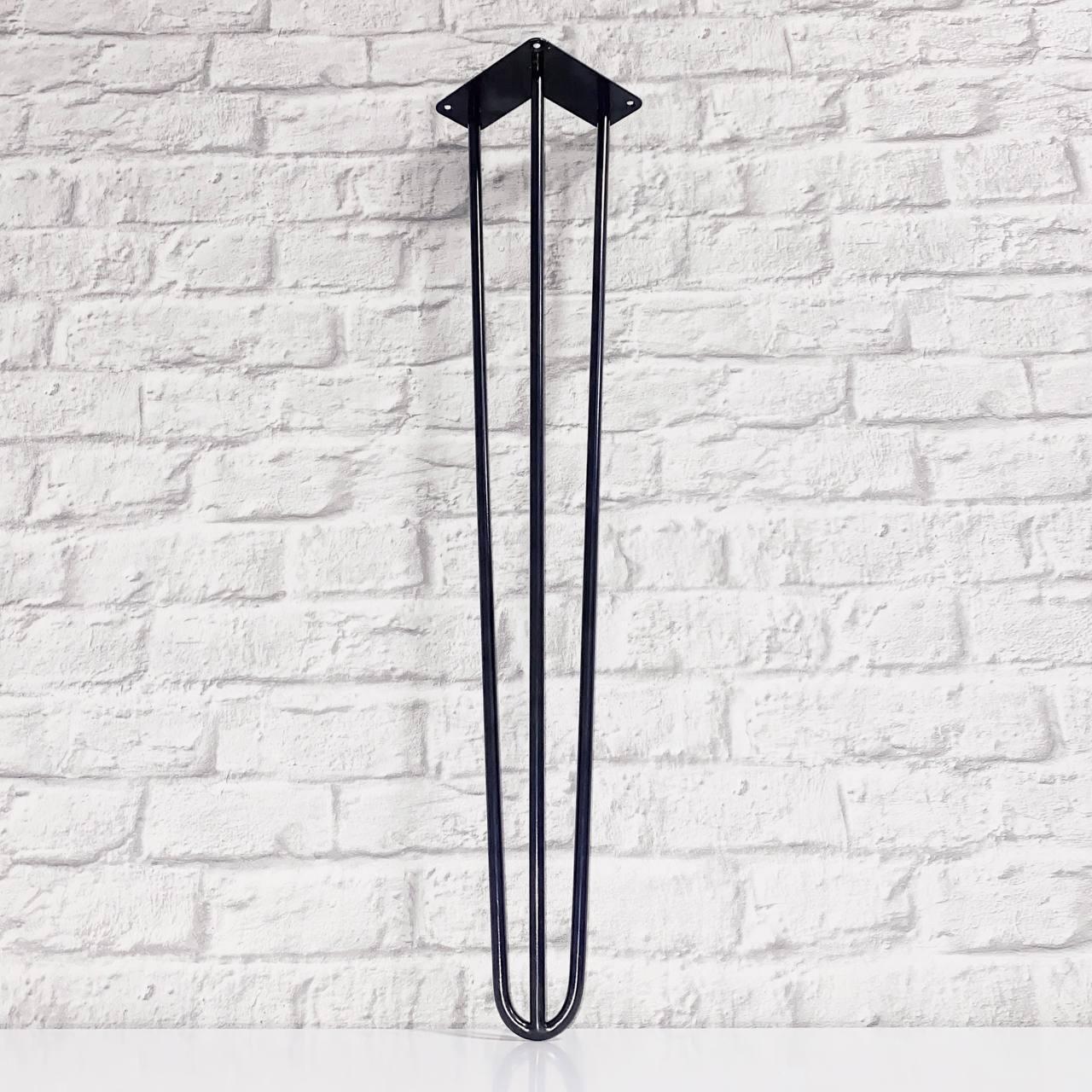 Ножка шпилька тройная Krei Hairpin Legs Н 710 мм Д-10 Черный (НШ1003.71) Ножка шпилька тройная Krei Hairpin Legs Н 710 мм Д-10 Черный (НШ1003.71)