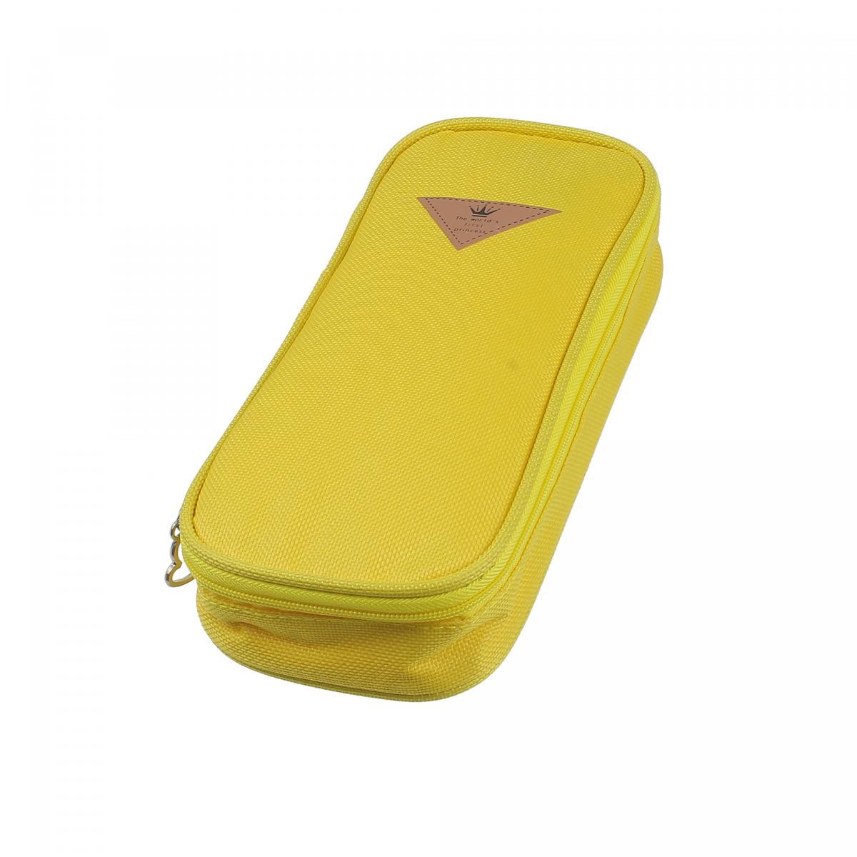 Шкільний пенал Wellamart на блискавці Жовтий (55870002)