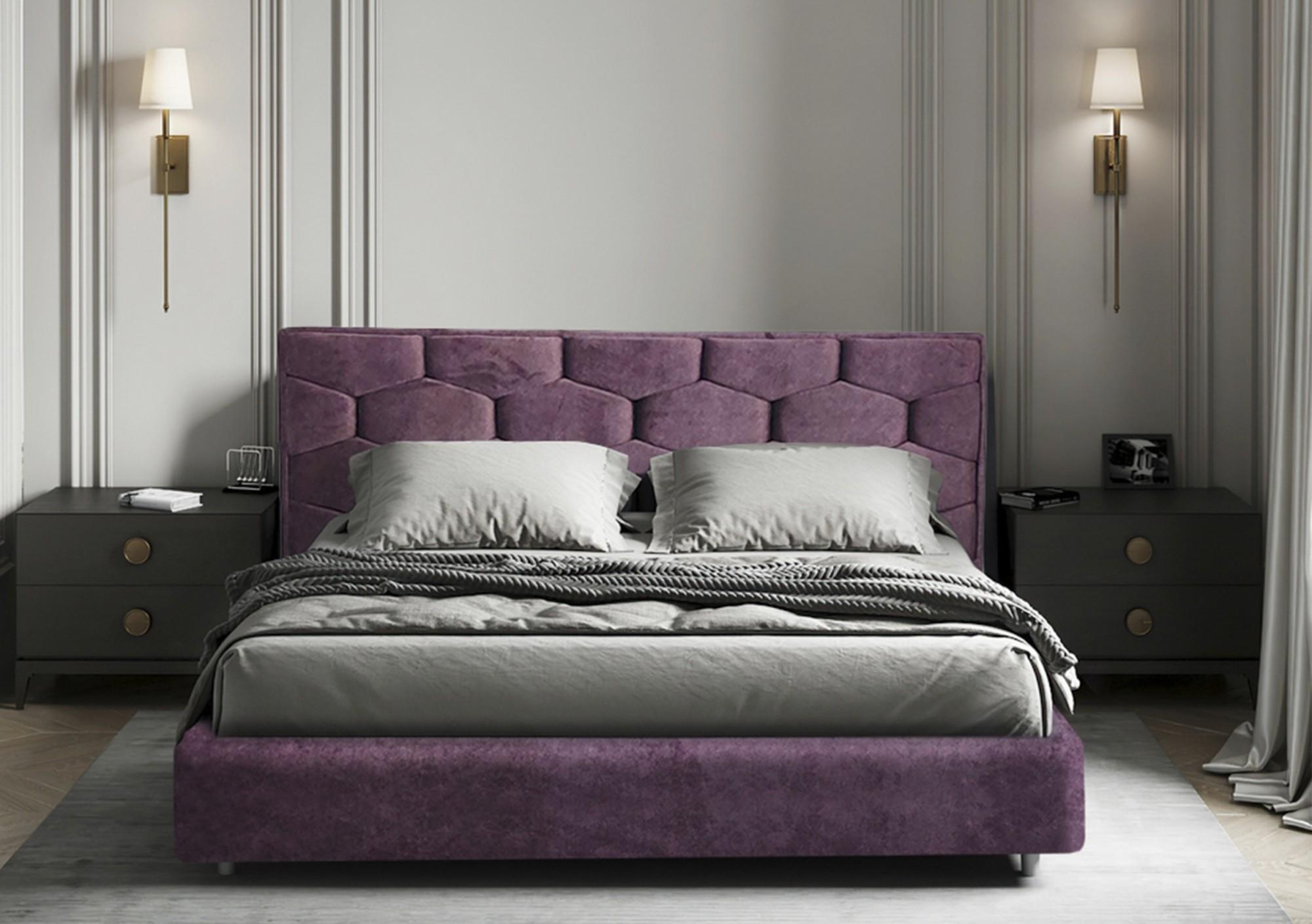 Кровать двуспальная BNB Octavius Premium Simple 160х200 см Фиолетовый (bnb_0179) - фото 7 Кровать двуспальная BNB Octavius Premium Simple 160х200 см Фиолетовый (bnb_0179) - фото 7