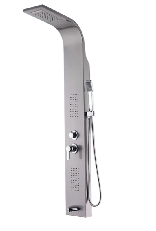 Панель душевая Epelli Megacascata Mate А с фиксированной воронкой/массажными форсунками и изливом (2215175360)