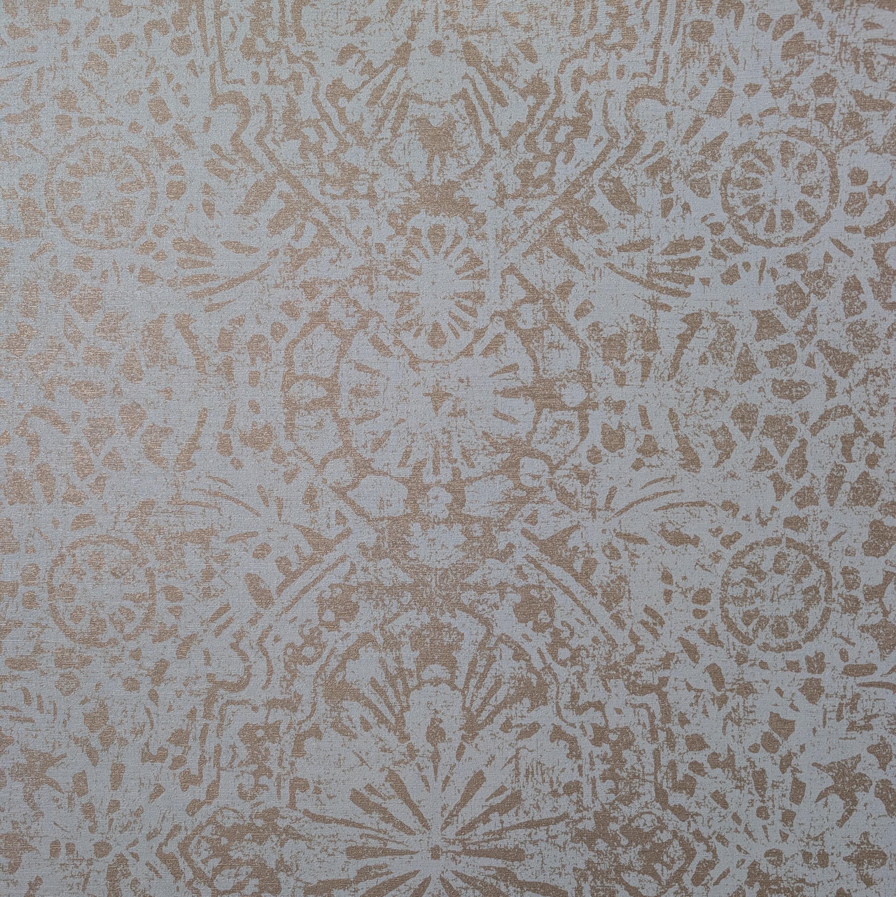 Шпалери вінілові на флізеліновій основі Grandeco Elementum EE3102 Візерунок Бірюзовий