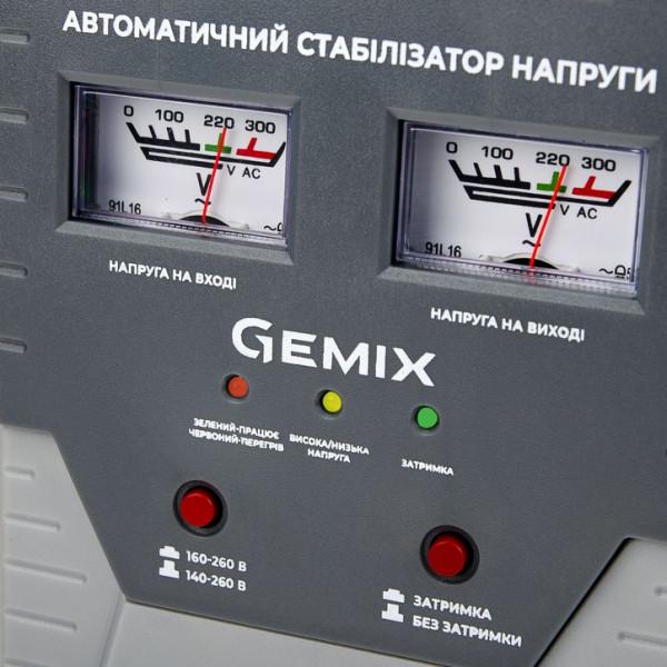 Стабилизатор напряжения Gemix GMX-500 релейный/однофазный 500VA (575865) - фото 5