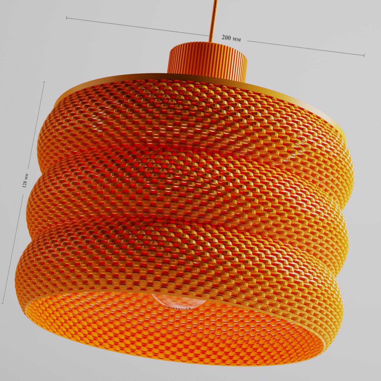 Підвісна лампа текстурована Elysian Mara Modern Помаранчевий (EL-00022) - фото 4 Підвісна лампа текстурована Elysian Mara Modern Помаранчевий (EL-00022) - фото 4