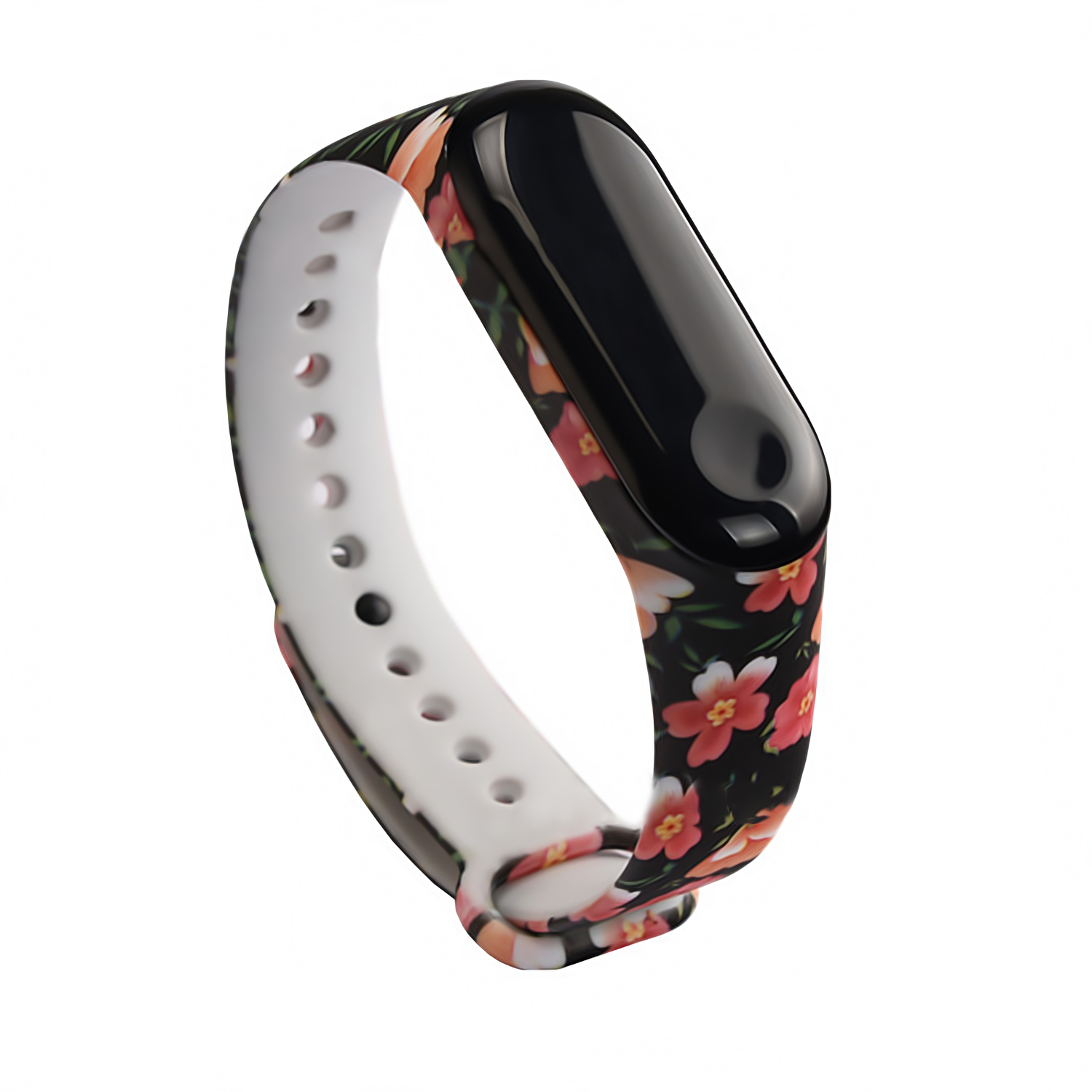 Ремешок MRK для фитнес браслета Xiaomi Mi Band 4/3 силиконовый Red/Black