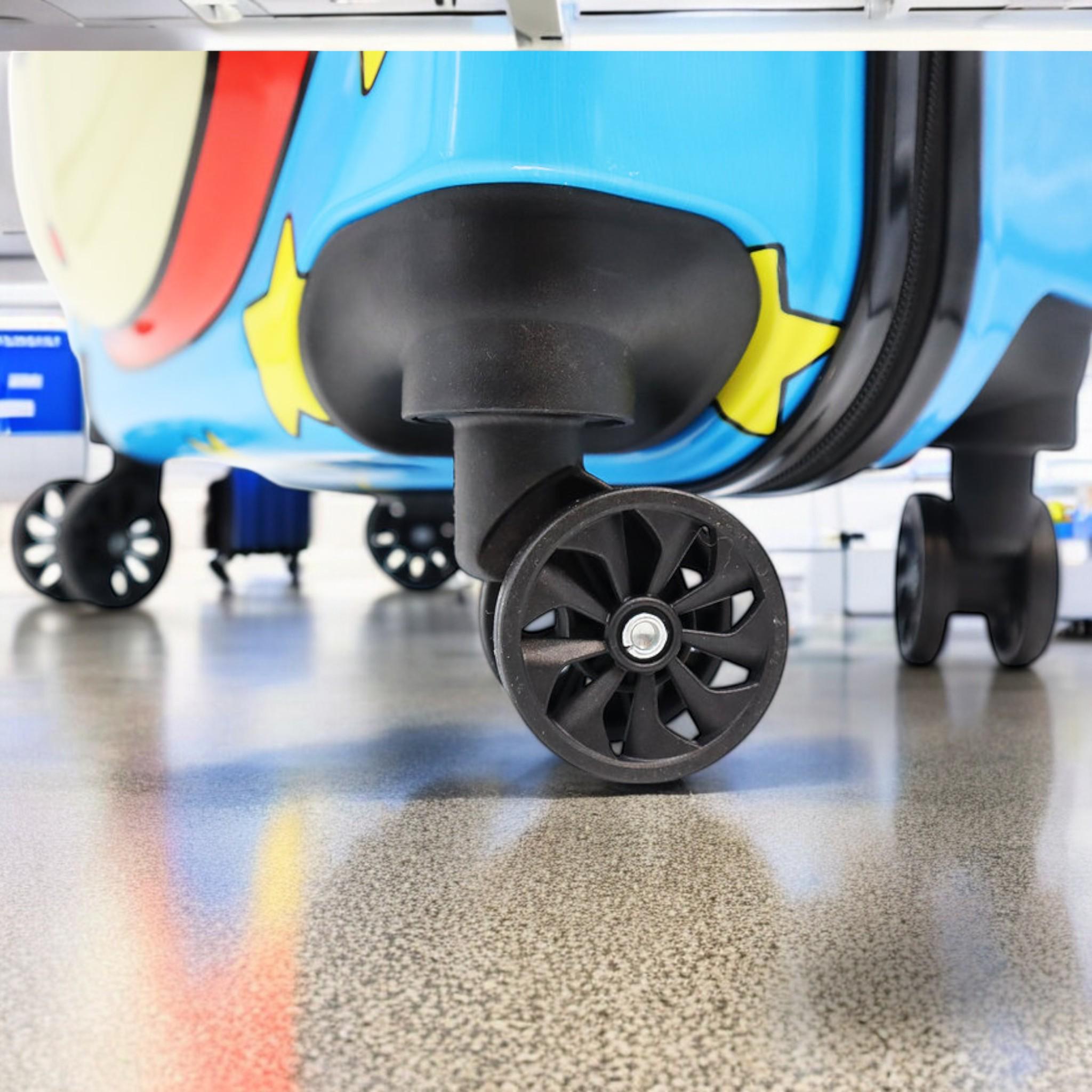 Валіза дитяча H&H Blue Star Bear ABS-пластик на 4 коліщатках з кодовим замком 35 л (S_D-5) - фото 5 Валіза дитяча H&H Blue Star Bear ABS-пластик на 4 коліщатках з кодовим замком 35 л (S_D-5) - фото 5