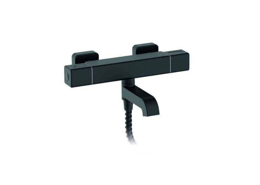 Змішувач для ванни термостатичний KOER KB-47011-05 з коротким виливом Чорний (KR4721) Змішувач для ванни термостатичний KOER KB-47011-05 з коротким виливом Чорний (KR4721)