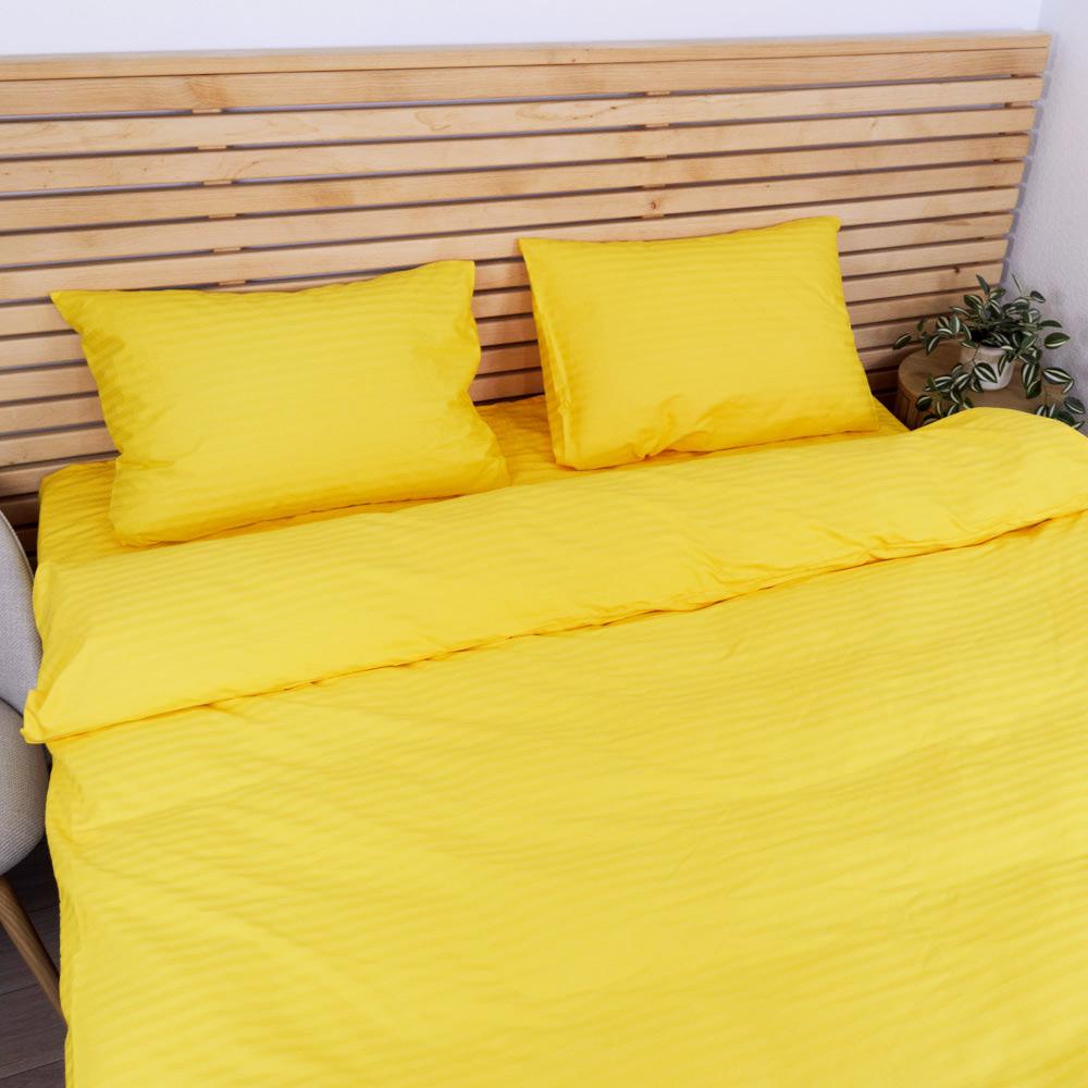 Наволочка YouStar 125 г/м2 страйп сатин 70х70 см 1 шт. Жовтий (nav-sst-70x70-yellow) - фото 3