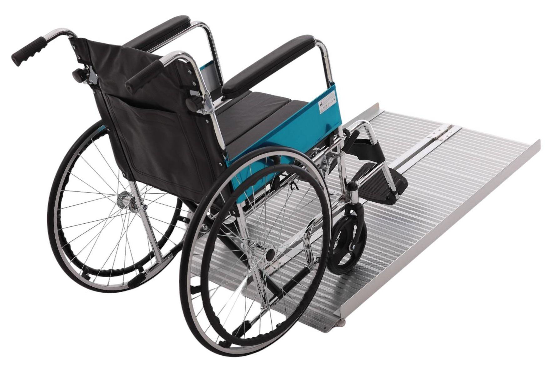 Рампа складана алюмінієва для інвалідних візків 120 см (SC-WTB01) - фото 2