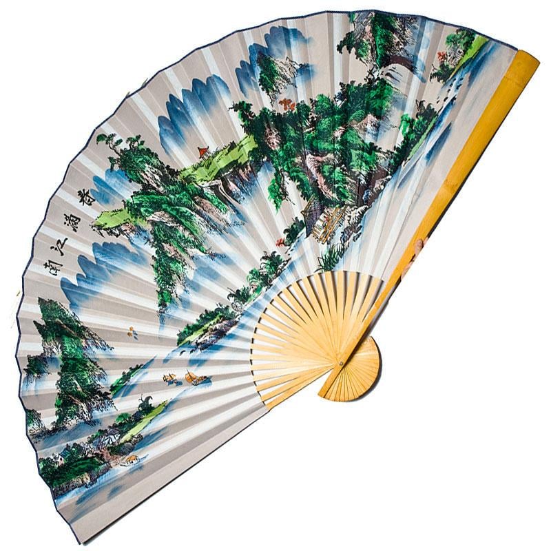 Настінне віяло гори 90х160 см Сірий (A7320)