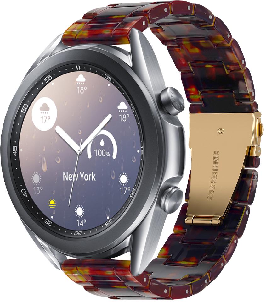 Ремінець із Cмоли Resin для Galaxy Watch 3 41 мм Orange Black (28800-47)