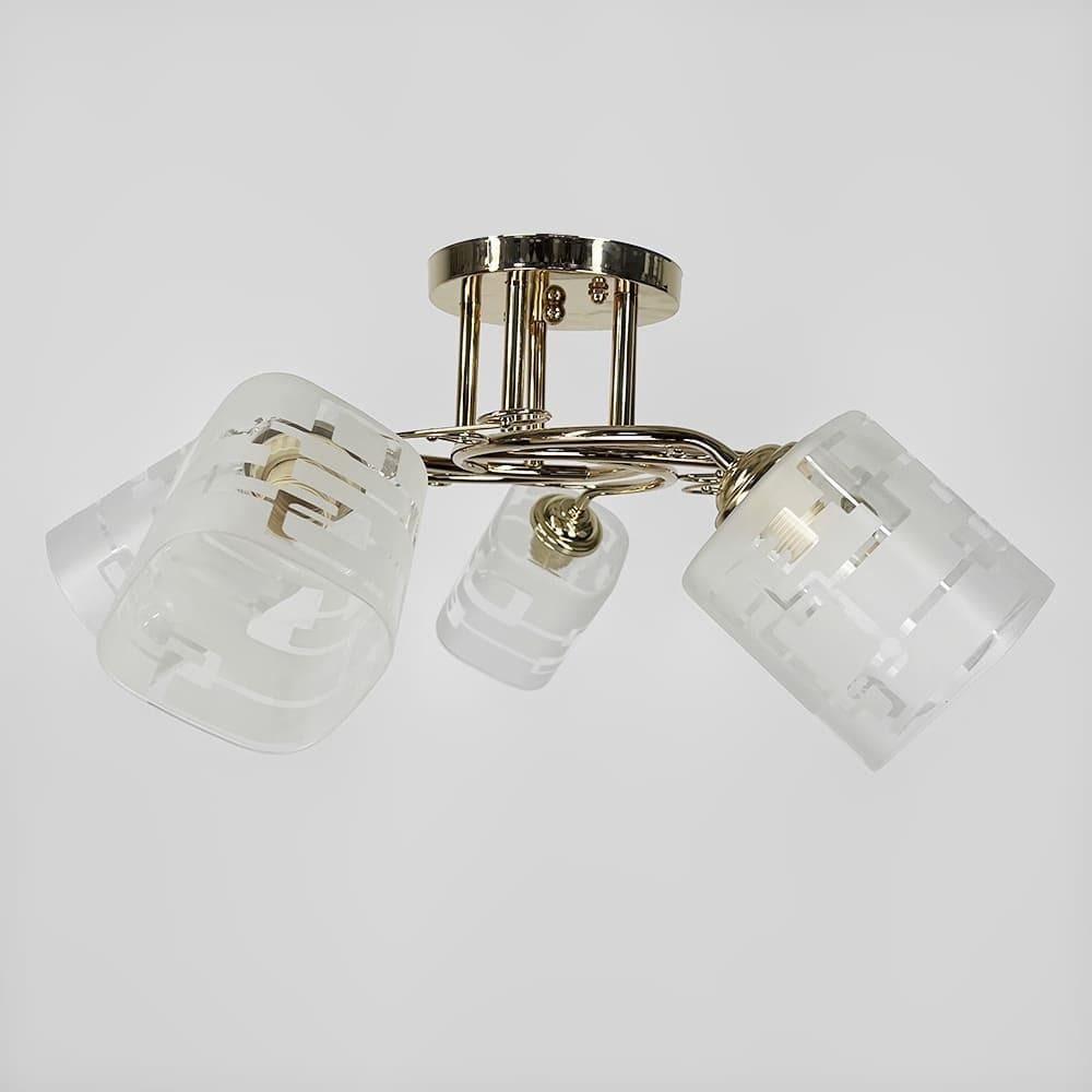 Люстра на 5 плафонів Ø 58 см Золотий (2286/5B FGD) - фото 5