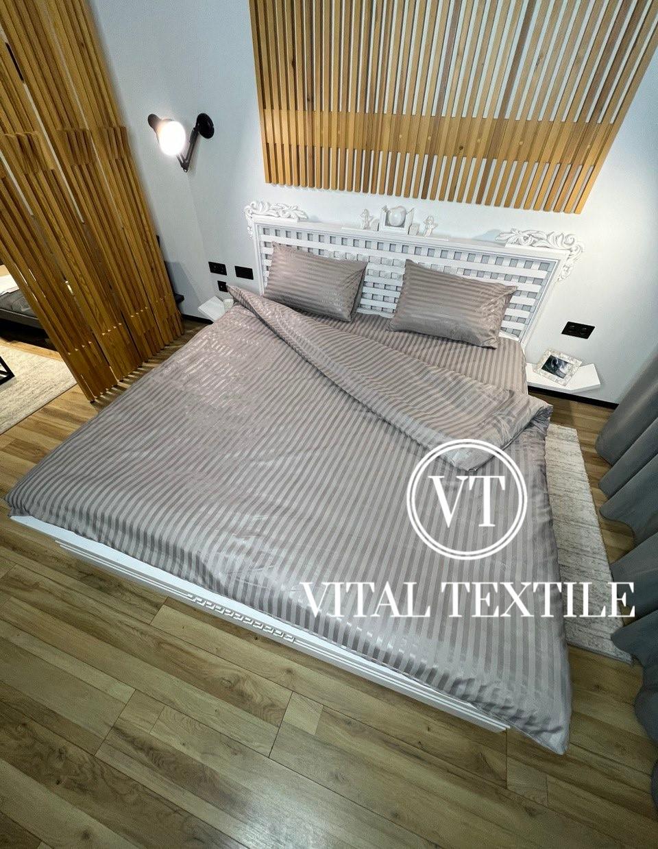 Комплект постільної білизни Vital Textile SP-10 страйп полуторний 150х220 см - фото 4