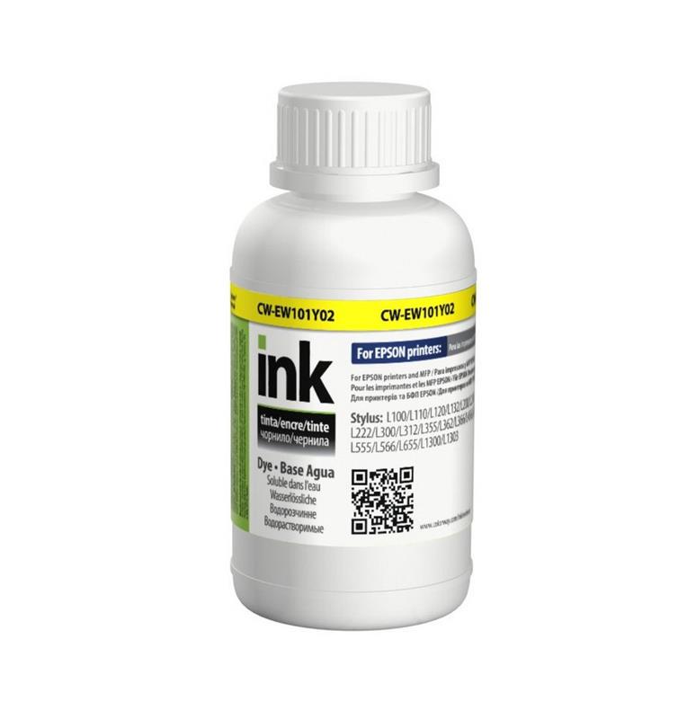 Чернила CW EPSON L100/200 CW-EW101Y02 T6644 200 мл Yellow (CW-EW101Y02)