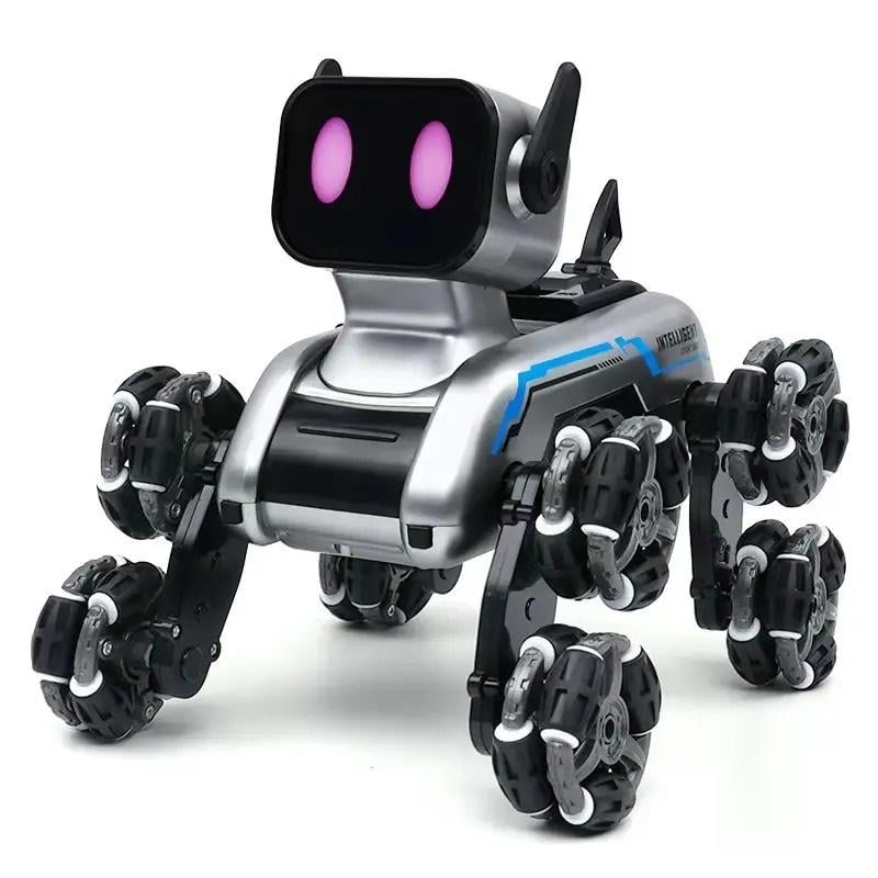 Игрушка интерактивная робот собака Stunt Robot Dog механическая с музыкой и дистанционным управлением (2950-1)