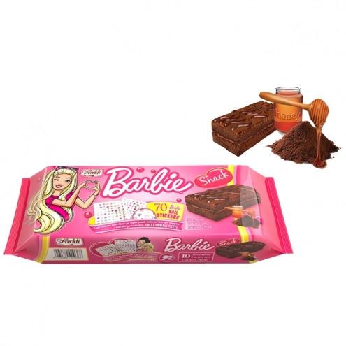 Бисквит шоколадный Freddi Barbie Cake Cocoa Honey Filling 250 г (21489614) - фото 1