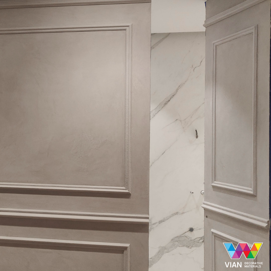 Декоративна штукатурка Vian марморіно Антік Класік К крупна матова 1 кг - фото 3 Декоративна штукатурка Vian марморіно Антік Класік К крупна матова 1 кг - фото 3