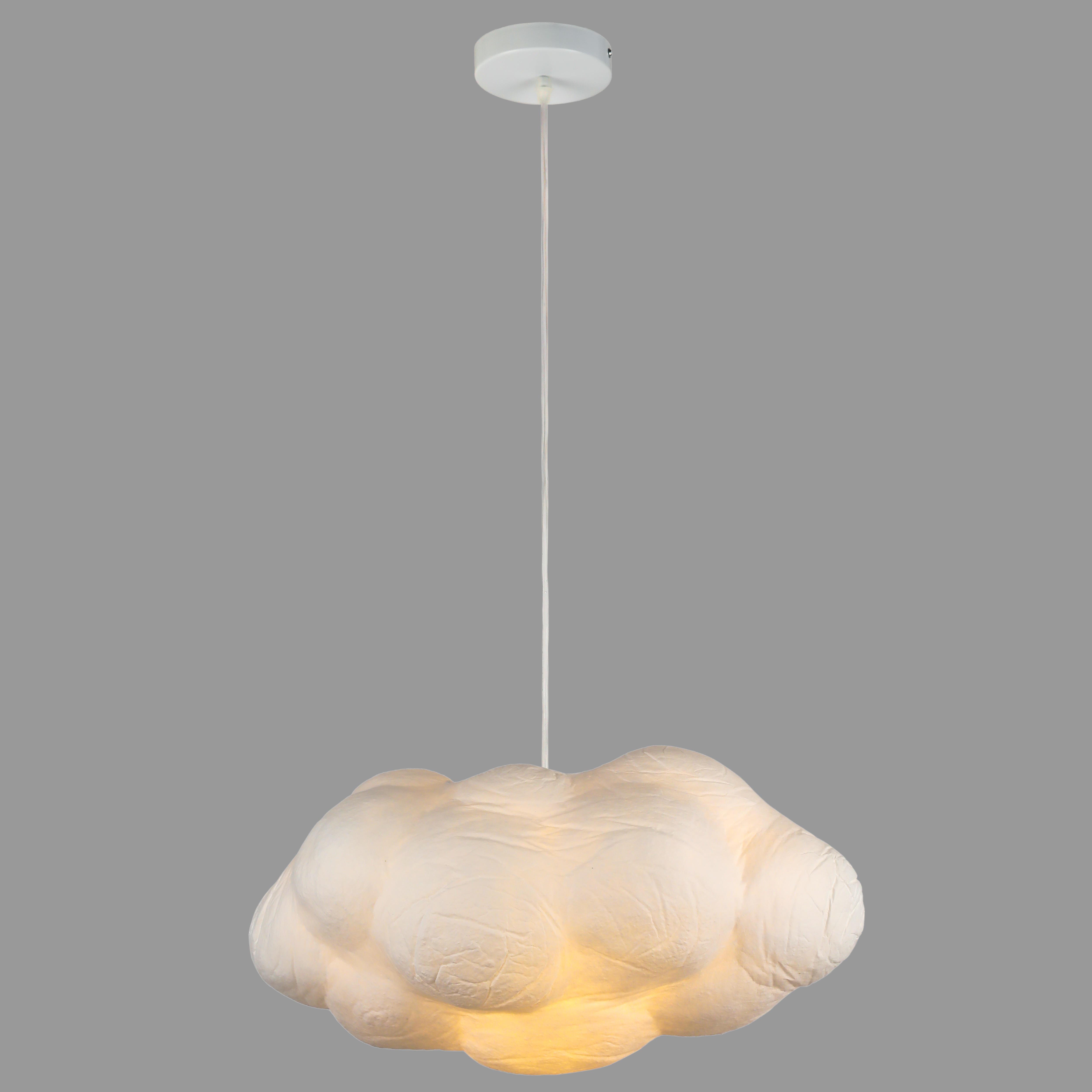 Люстра-подвес Облако из ткани на 1 лампу 50 см (805-8001-1)