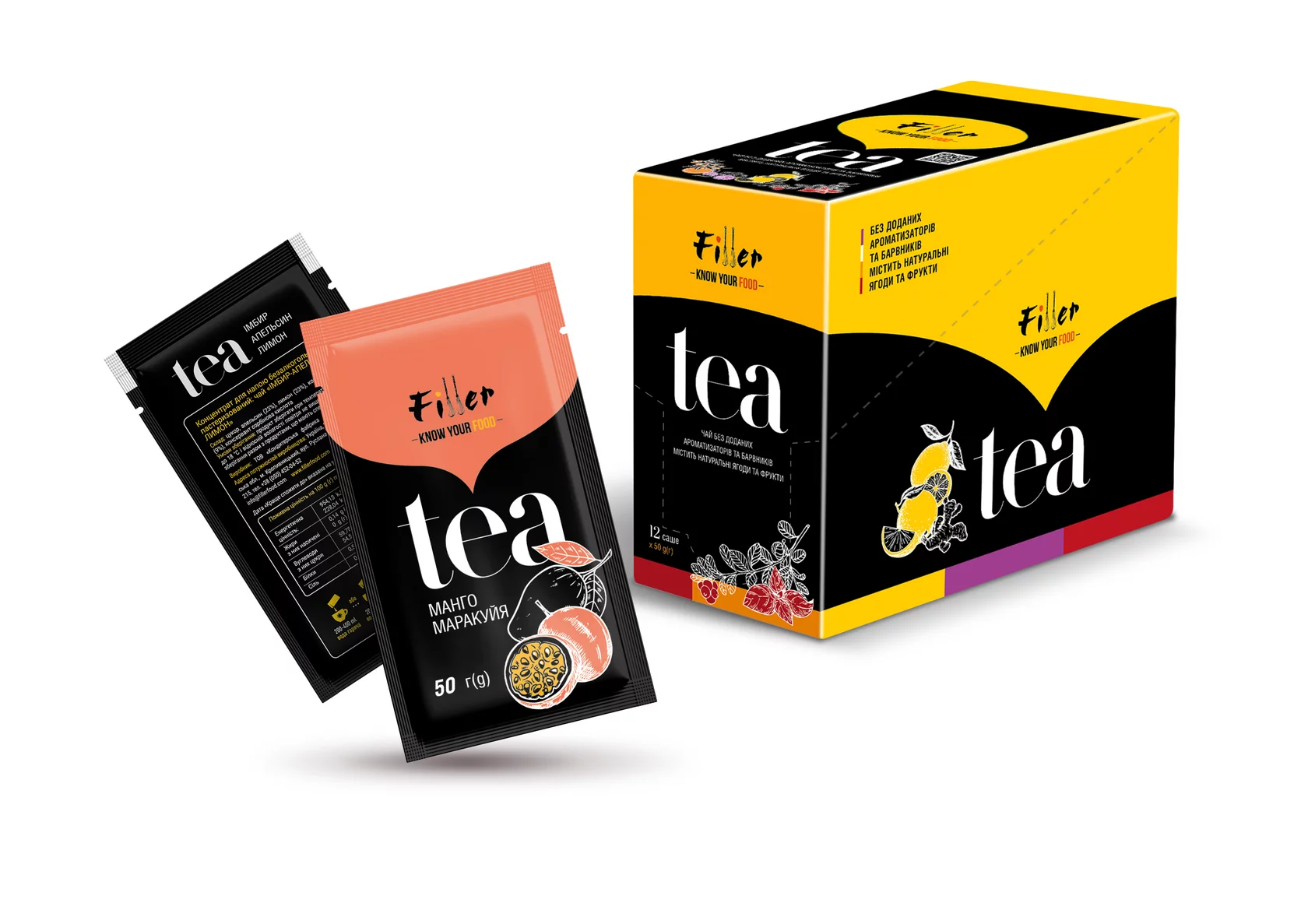 Чай концентрат Filler food Манго маракуйя 50 г (00000000096)