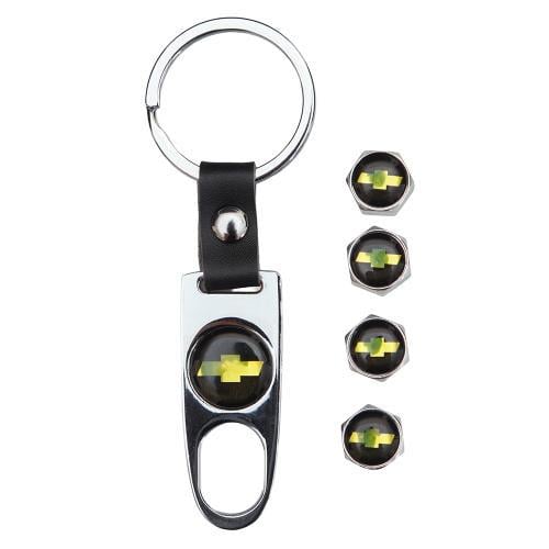 Ковпачки на ніпель модельні CN CHEVROLET з брелоком Chrom (00000067128)