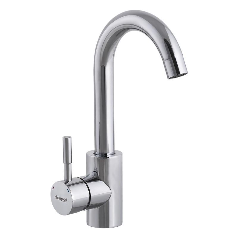 Смеситель для умывальника Champion SUS-001 CH Нержавеющая сталь (CH0334)