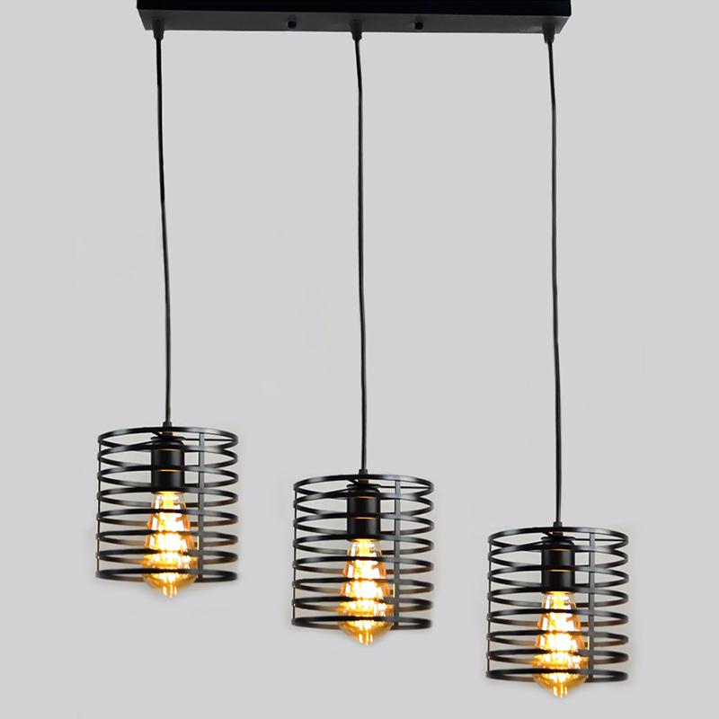 Люстра подвесная Light House NM-15296-M/3 BK на три лампы Черный