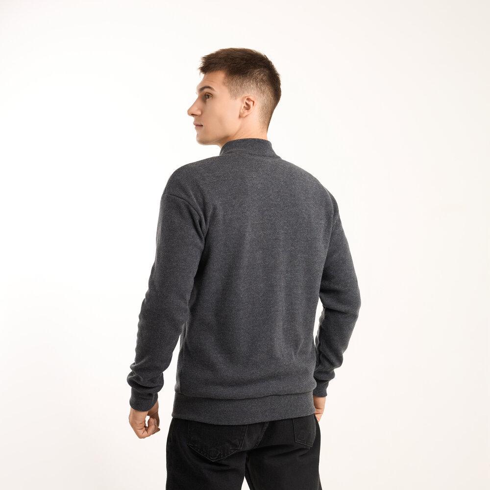 Джемпер мужской Pobedov Moon на молнии XL Темно-серый (25021/3) - фото 4 Джемпер мужской Pobedov Moon на молнии XL Темно-серый (25021/3) - фото 4