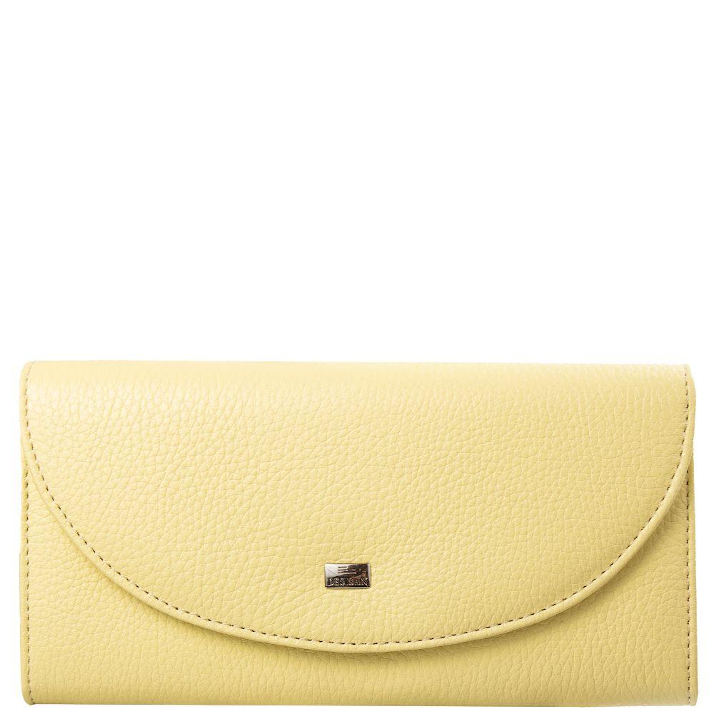 Гаманець жіночий шкіряний DESISAN 1247 Світло-жовтий - фото 2