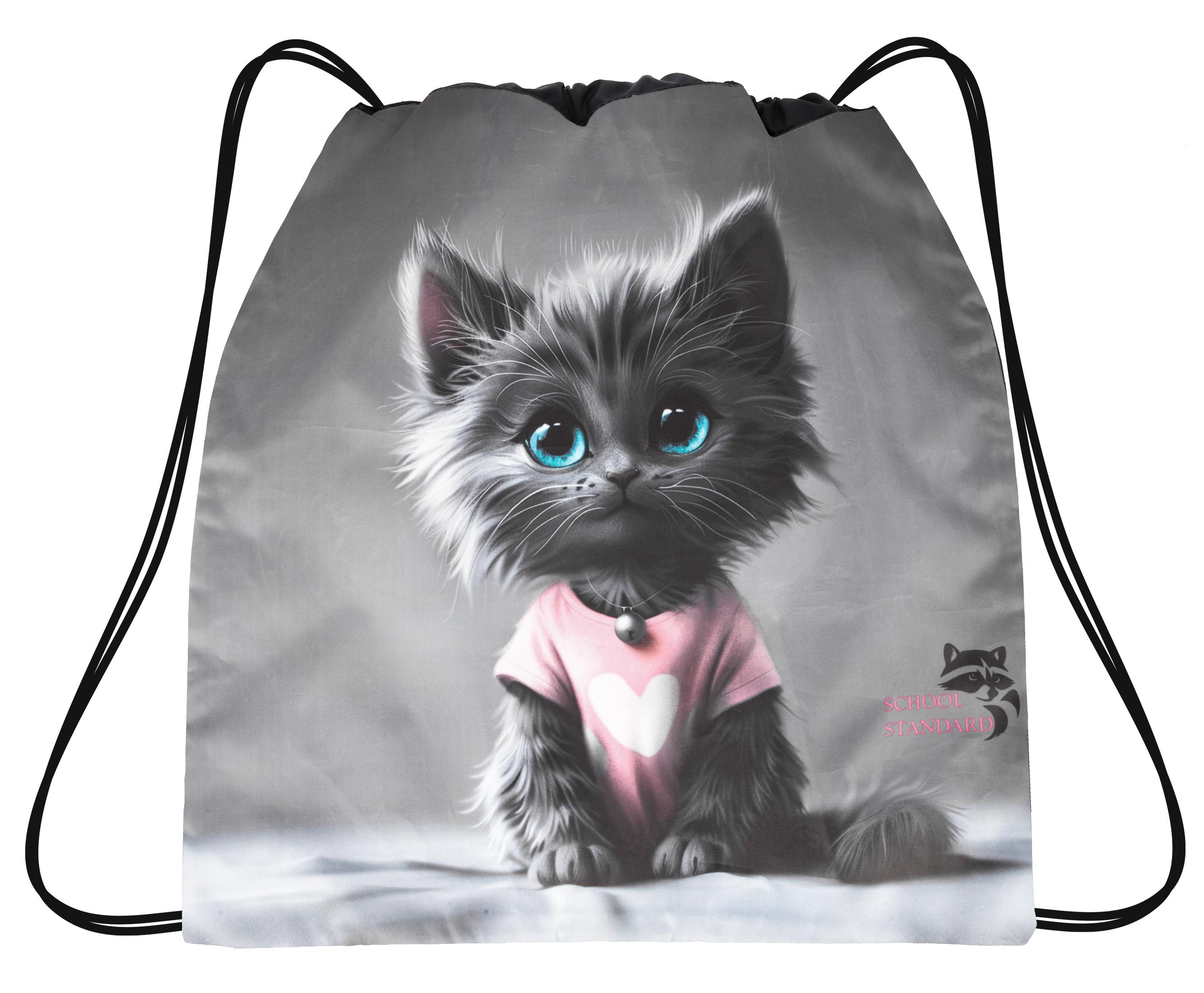 Мешок для сменной обуви для девочки School Standard Котик MSS-37 (25411328)