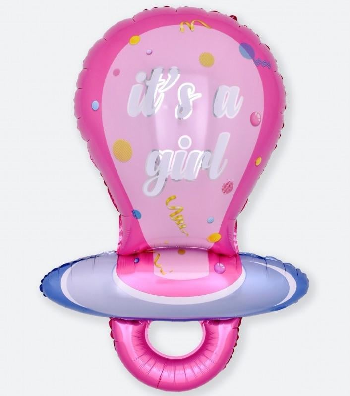 Воздушый шар фигура Соска It's a girl 54х98 см Розовый (71791-4)
