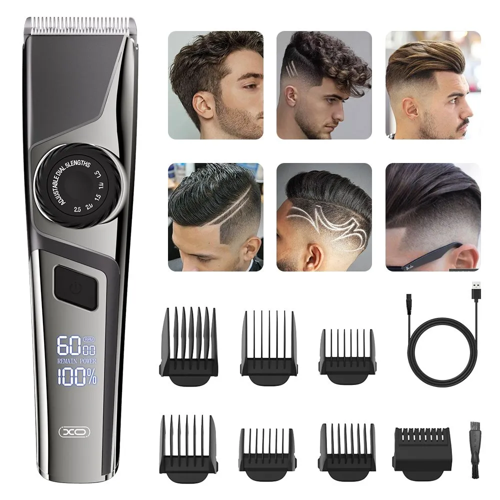 Машинка для стрижки аккумуляторная Xo USB с регулируемой длиной/скоростью/6 насадок (CF16) - фото 4 Машинка для стрижки аккумуляторная Xo USB с регулируемой длиной/скоростью/6 насадок (CF16) - фото 4