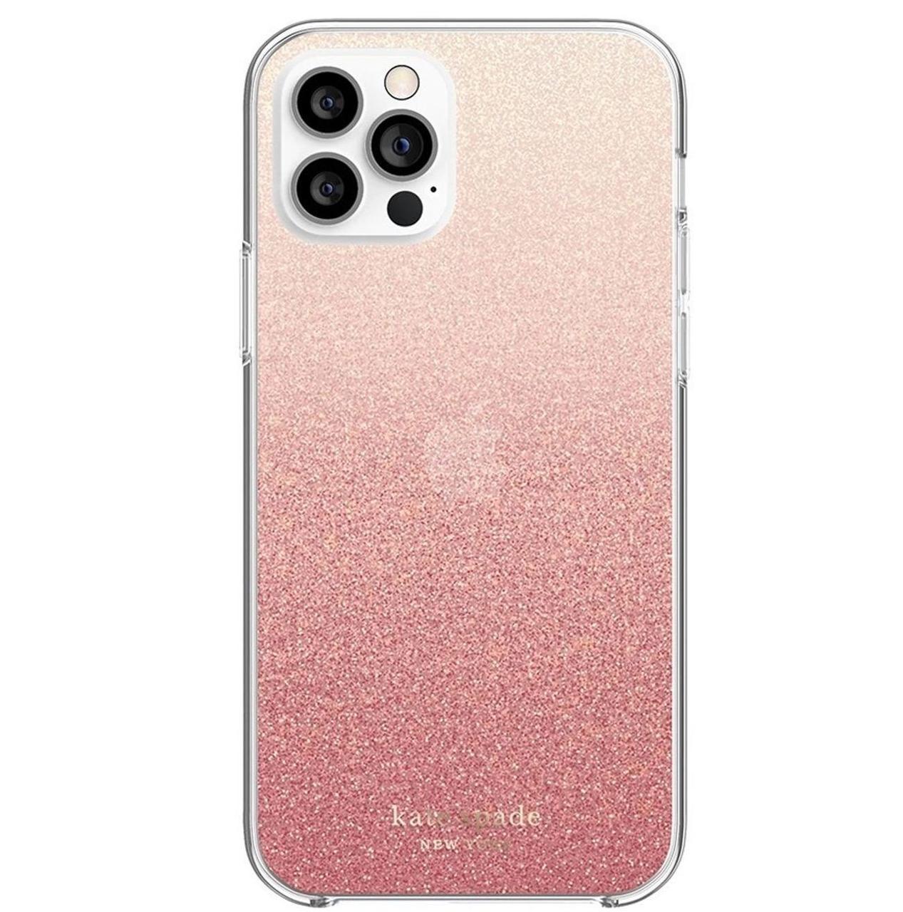 Чохол накладка KSNY Protecite Hardshell Case for iPhone 12/12 Pro, Glitter Ombre Sunset Pink (KSIPH-153-GLOSN)