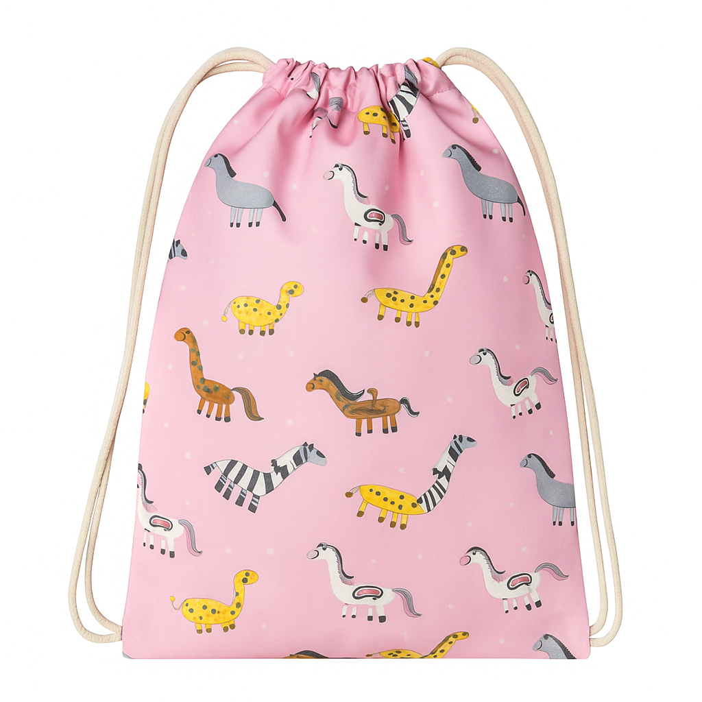 Рюкзак-мешок Presentville MINI Лошадки (DRM 21A001 WH) Рюкзак-мешок Presentville MINI Лошадки (DRM 21A001 WH)