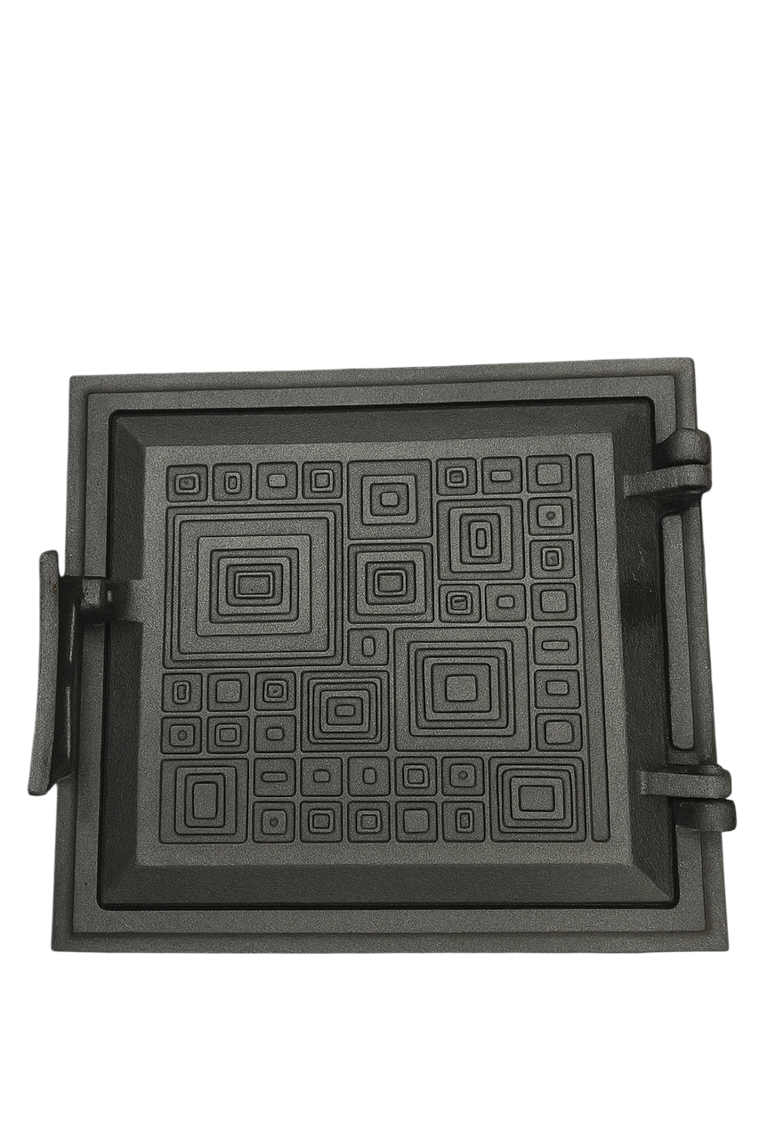 Дверцы топочные чугунные Модерн для печи и камина 265х250 мм 4,8 кг