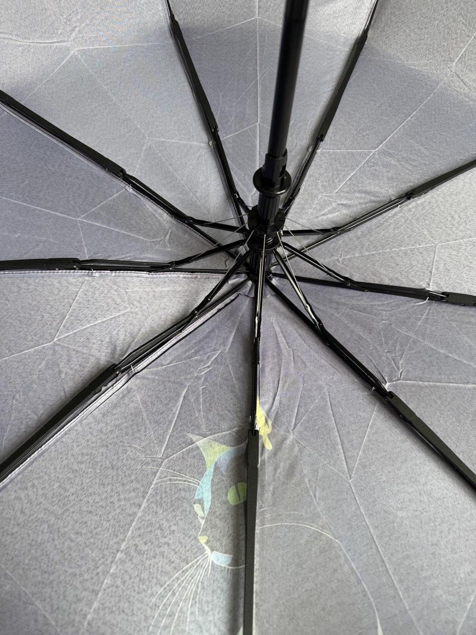 Парасолька напівавтомат Mario з принтом Кішка антивітер Синій (210/5) - фото 5 Парасолька напівавтомат Mario з принтом Кішка антивітер Синій (210/5) - фото 5