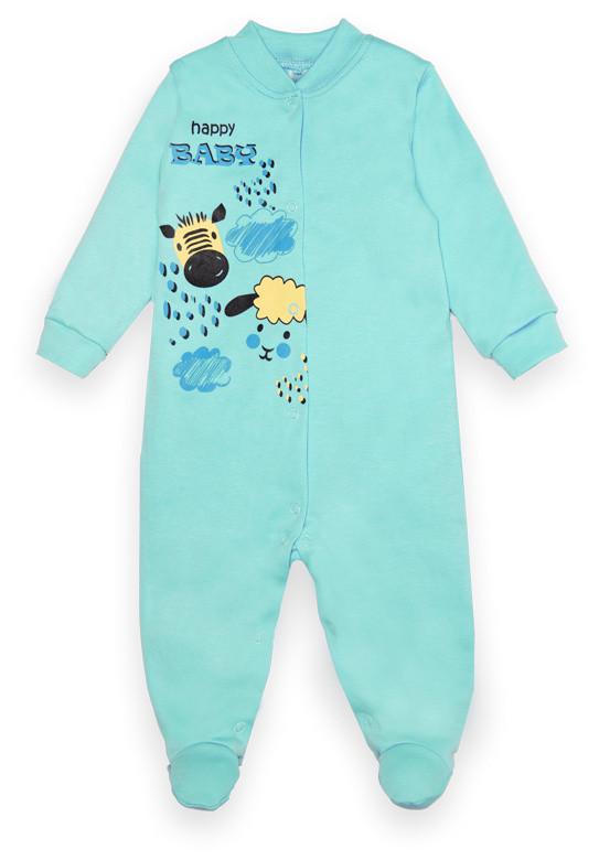 Комбінезон дитячий бавовняний для хлопчика Gabbi KB-22-2-23 74 см М'ятний (13305)