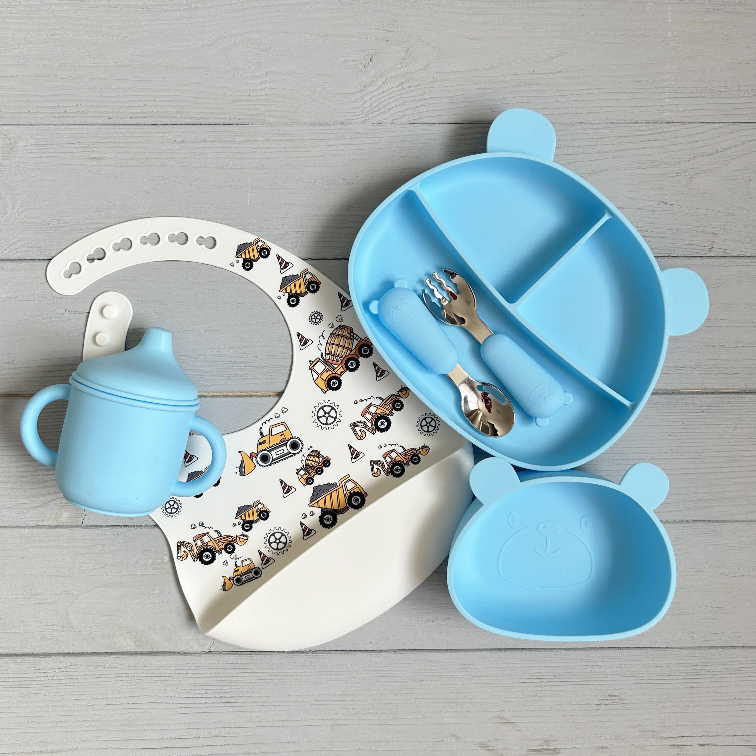 Детская посуда силиконовая Мишка BPR img_e9193 Y9 Голубой (65513) - фото 1