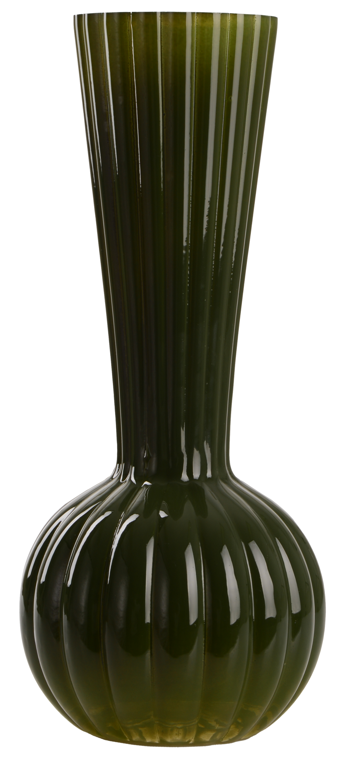 Ваза Viva ELEGANCE стеклянная 26 см Зеленый (UG-A060345)