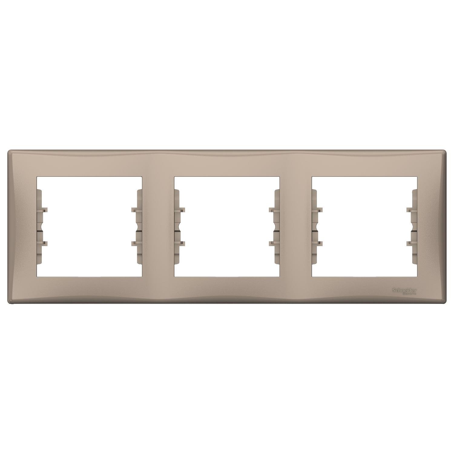 Рамка для розетки Schneider Electric SDN5800568 3-я Титановый (73779)
