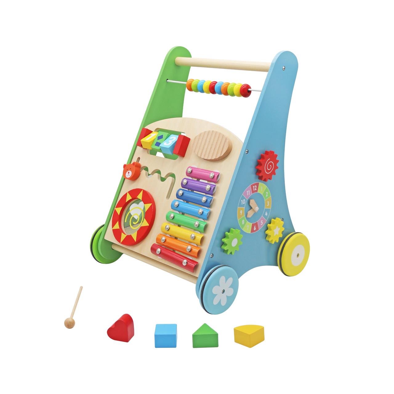 Коляска учебная-ходунки детская AVKO J001 деревянная (2371516830_12ka_2)