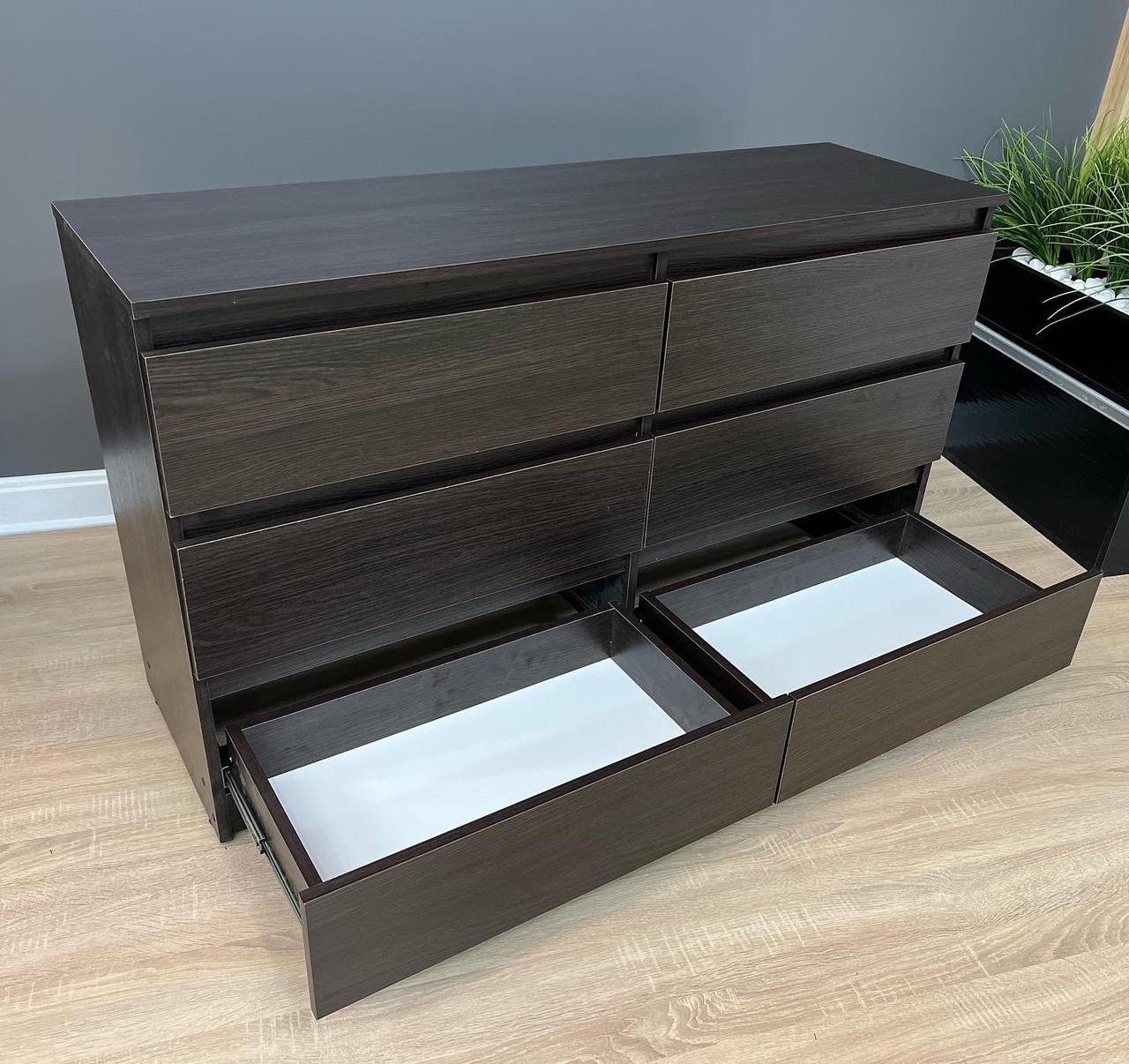 Комод Kvatro 130 на 6 шухляд 1300х750х400 мм Дуб венге магія - фото 5 Комод Kvatro 130 на 6 шухляд 1300х750х400 мм Дуб венге магія - фото 5