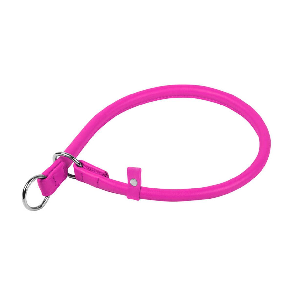 Ошейник-удавка рывковый Waudog Glamour 13 мм 70 см Розовый
