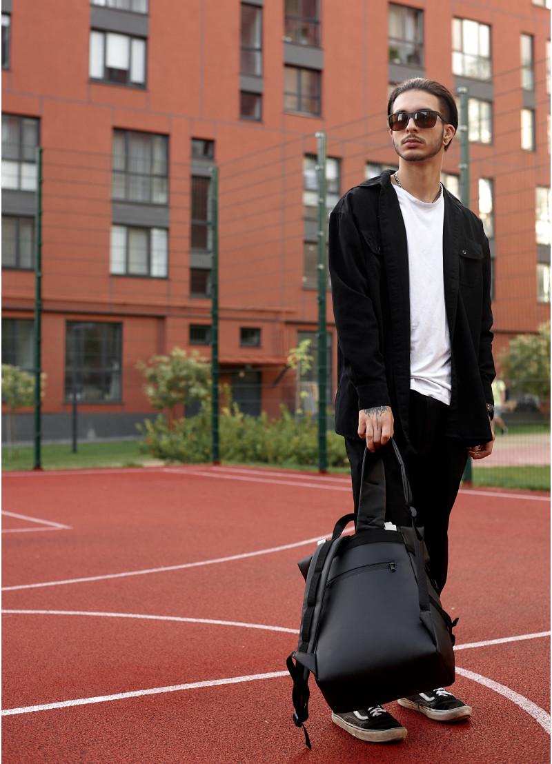 Рюкзак мужской Sambag RollTop Hacking Черно-серый (15379011e) - фото 7 Рюкзак мужской Sambag RollTop Hacking Черно-серый (15379011e) - фото 7