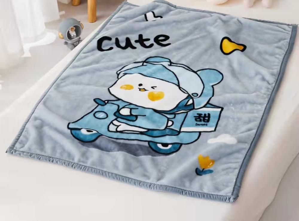 Плед детский Cotton home Cute 110х140 см двойной велсофт СН-1282-50-4 Серый (DR0140 см74)