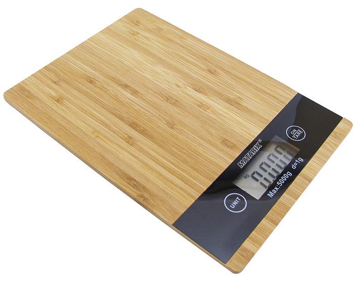 Весы кухонные Matarix MX-406 Wood до 5 кг Коричневый