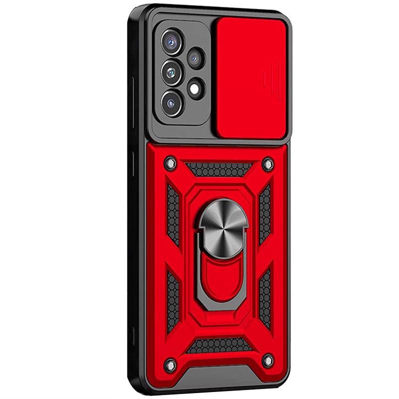Противоударный чехол Camshield Serge Ring для Samsung Galaxy A52 4G / A52 5G / A52s Красный